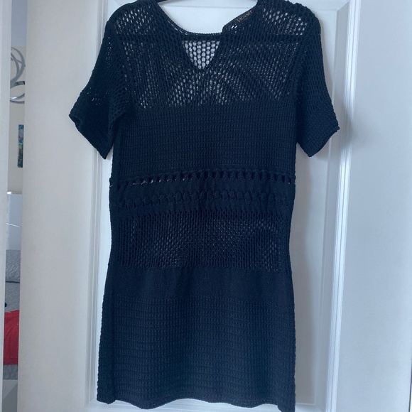 VIONNET Paris Knit Black Dress size IT 42 made in Italy. - Picture 1 of 12